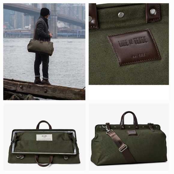 The Weekender bag is built from thick canvas, - Picture 1 of 3